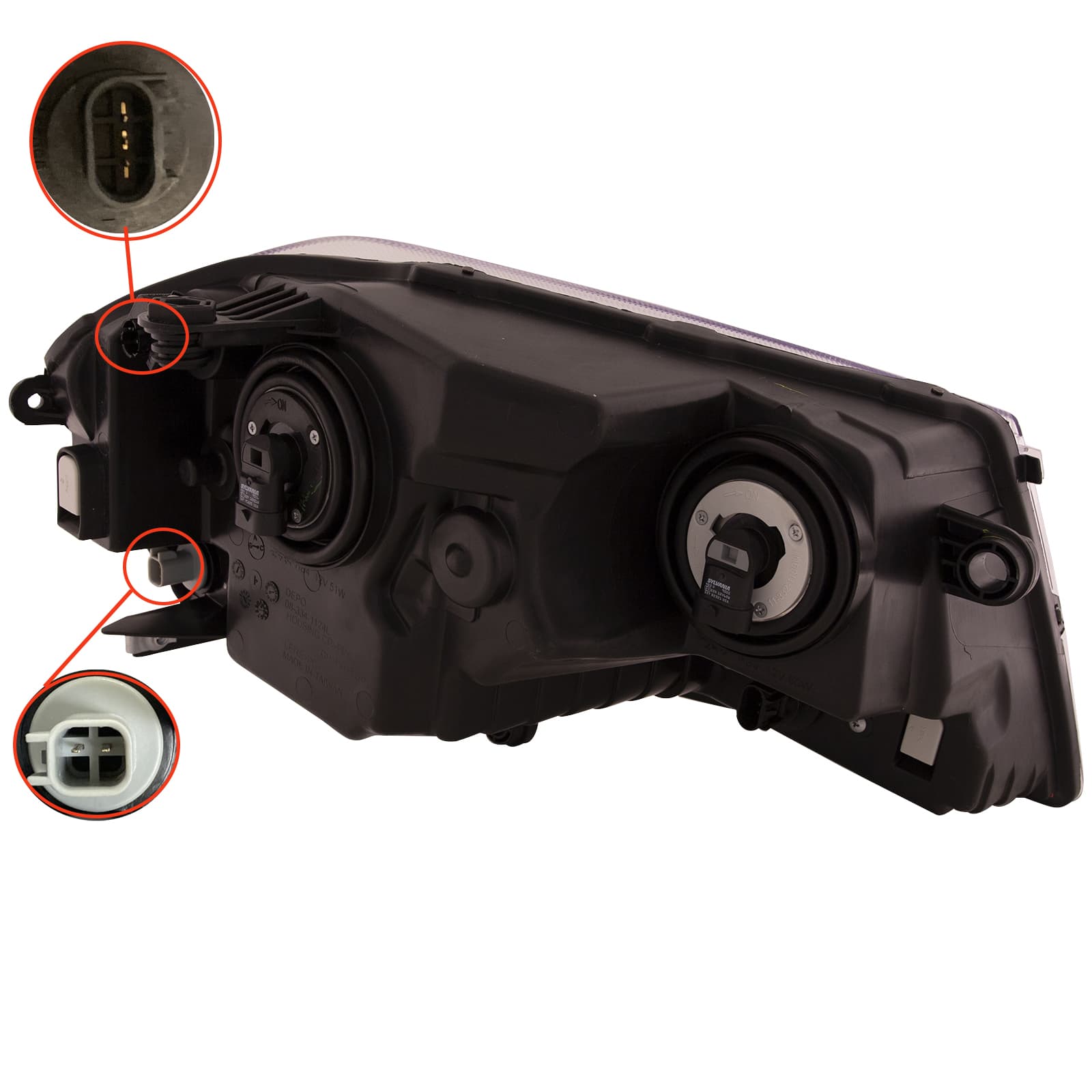 Headlight — DG AVNGR 08-14 SXT MDL/11-14 SE MDL HL ASY RH CAPA