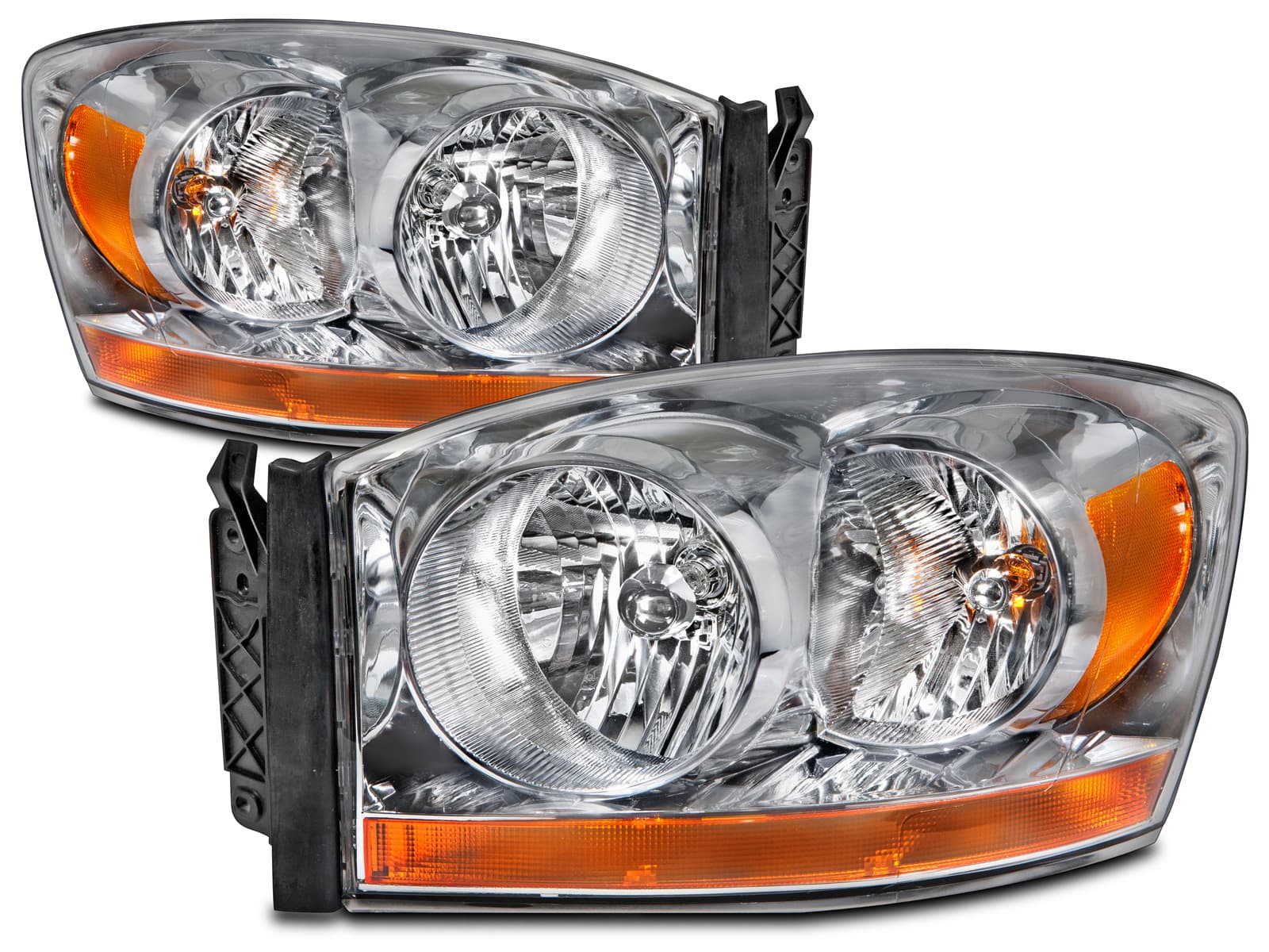 2006 Dodge Ram Truck Headlights Set Driver Left Passenger Right Headlights Halogen Pair Assembly