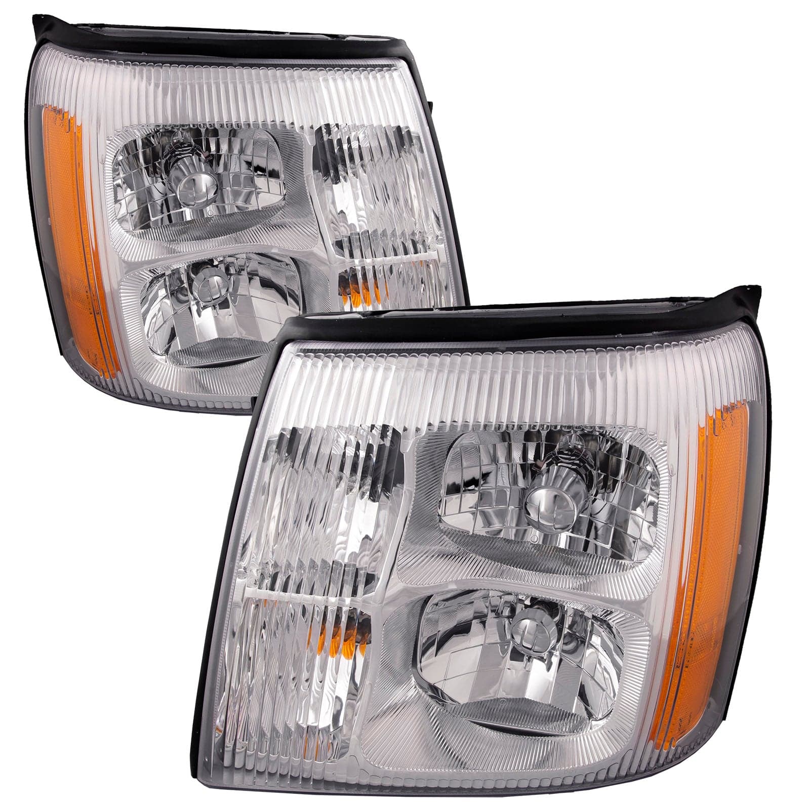 2003-2006 Cadillac Escalade HID-Type Headlights Set w/o Bulbs or Ballasts Left Right Pair Headlamp Assembly