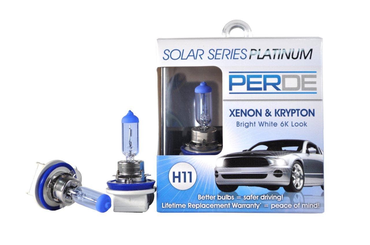 PERDE Solar Series Platinum H11 Xenon-Enhanced Halogen Bulbs (Set; Pair)