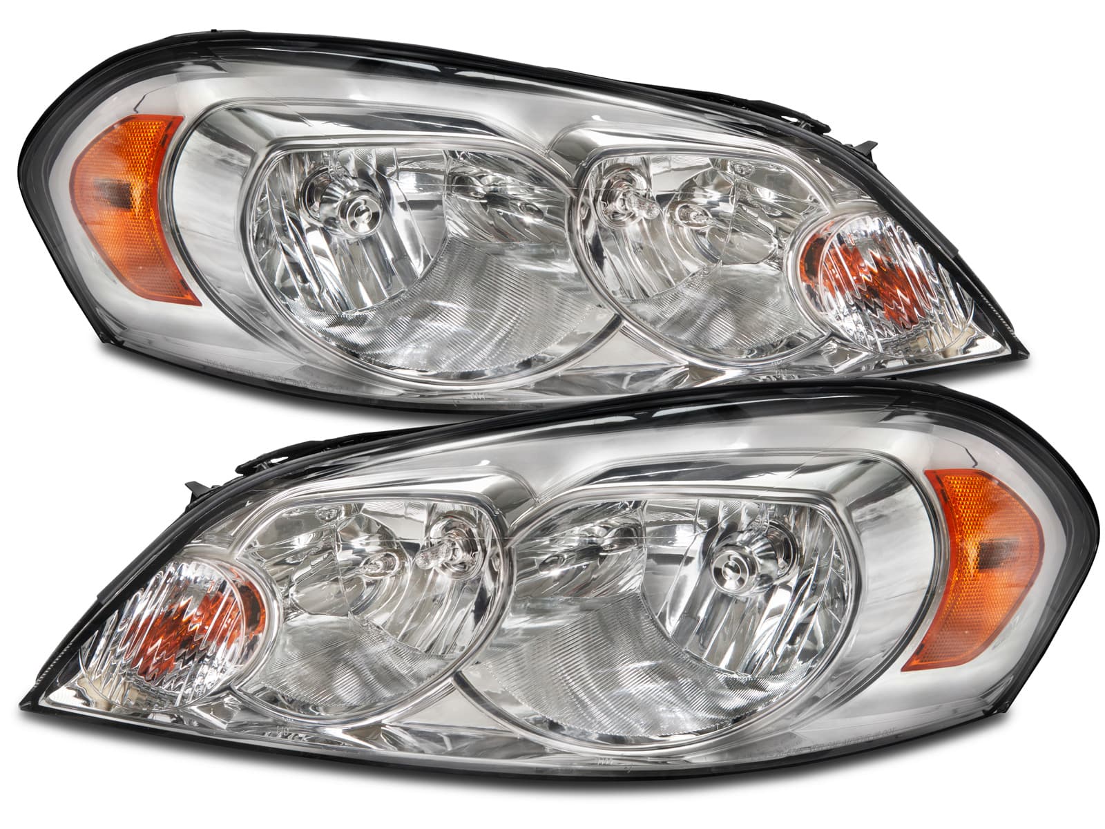 2006-2013 Chevrolet Impala Headlights Fits 06-13 Chevrolet Impala 06-07 Monte Carlo 14-16 Chevy Impala Limited Chrome Housing Halogen Lamp