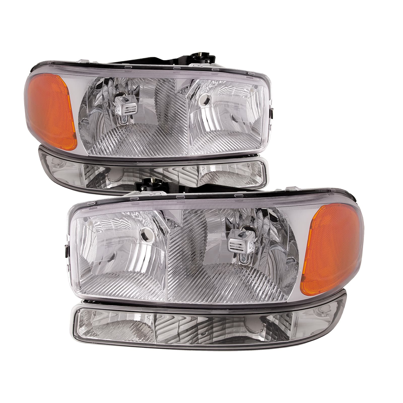 Halogen Headlights And Signal Lights Set For GMC Sierra 1500 2500 And Yukon / XL