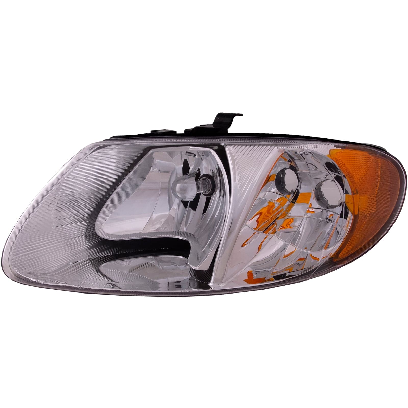Headlight Fits Chrysler Dodge Caravan Grand Town & Country 113 inch Wheel Base Voyager Chrome Housing Halogen Lamp