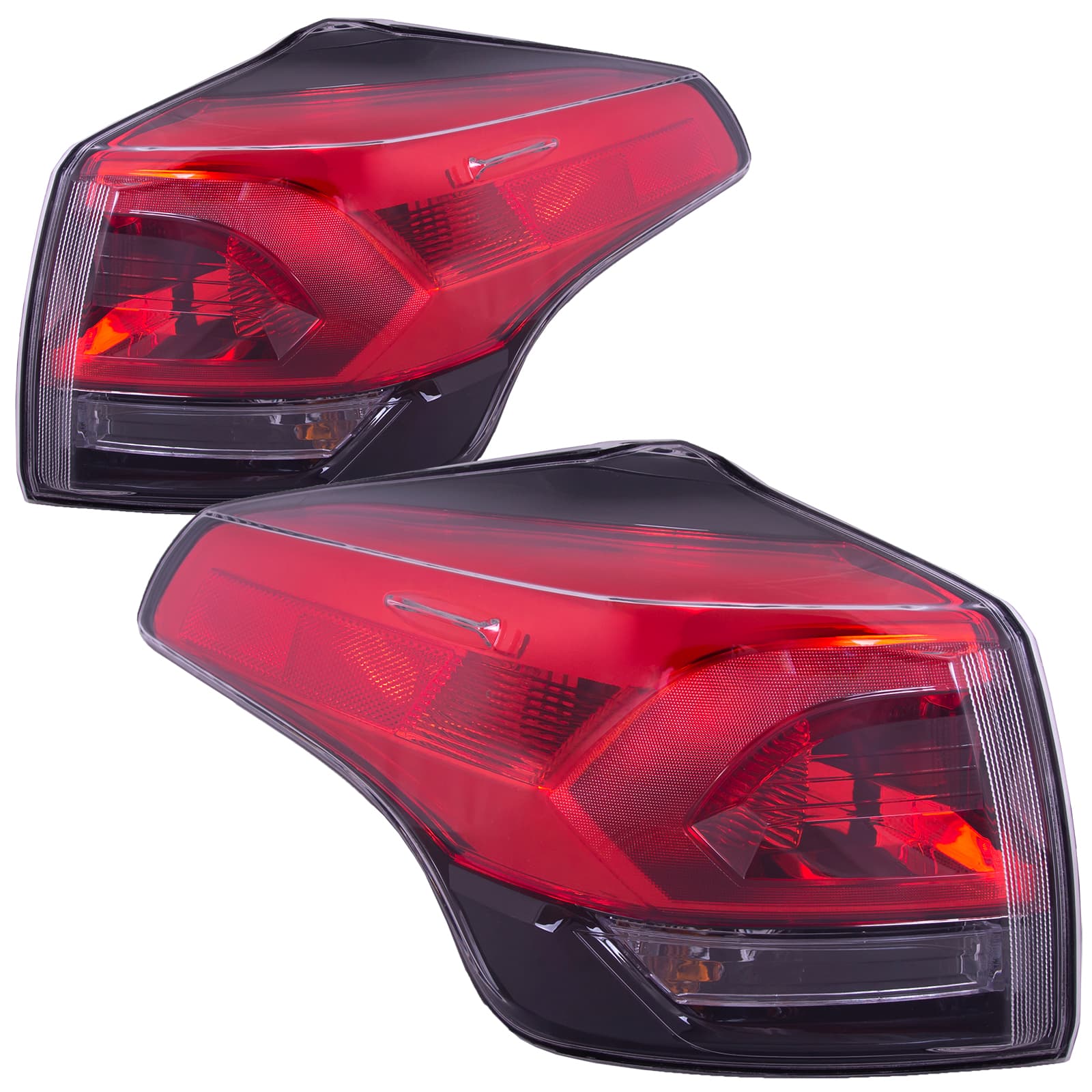 2016-2018 Toyota RAV4 Outer Tail Lights Set Standard Type Halogen CAPA Certified Right Passenger Left Driver Pair Fits 2016-2018 Toyota RAV4 USA Built