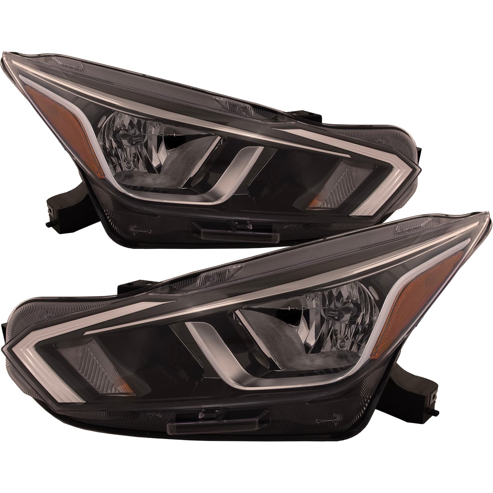 2020-2022 Nissan Versa Headlights Set Fits 20-22 Nissan Versa Sedan CAPA Certified Pair Halogen