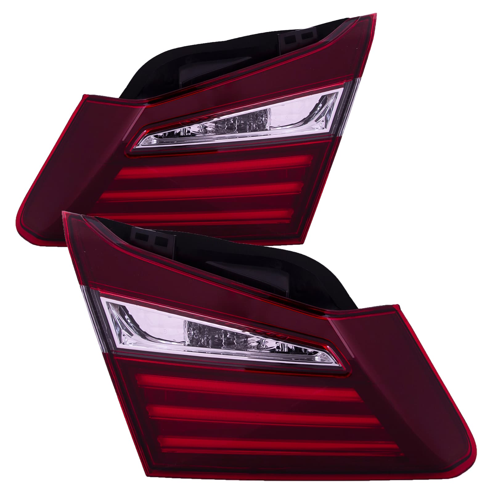 2016-2017 Honda Accord Inner Tail Lights Set Deck Mounted CAPA Left Driver Right Passenger Pair Fits 2016-2017 Honda Accord Sedan