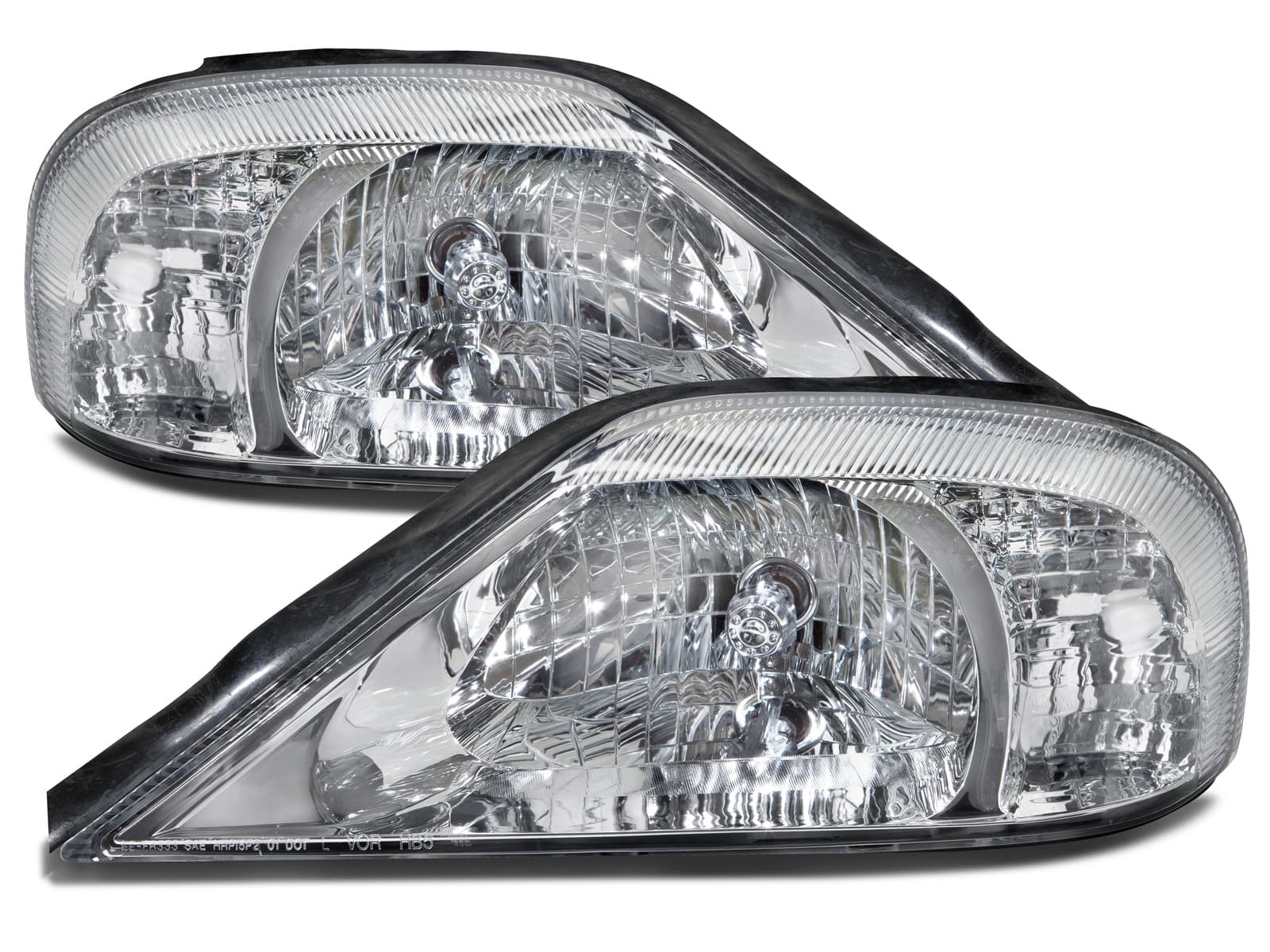2000-2005 Mercury Sable Headlights Pair Chrome Halogen Fits 2000-2005 Mercury Sable GS/LS