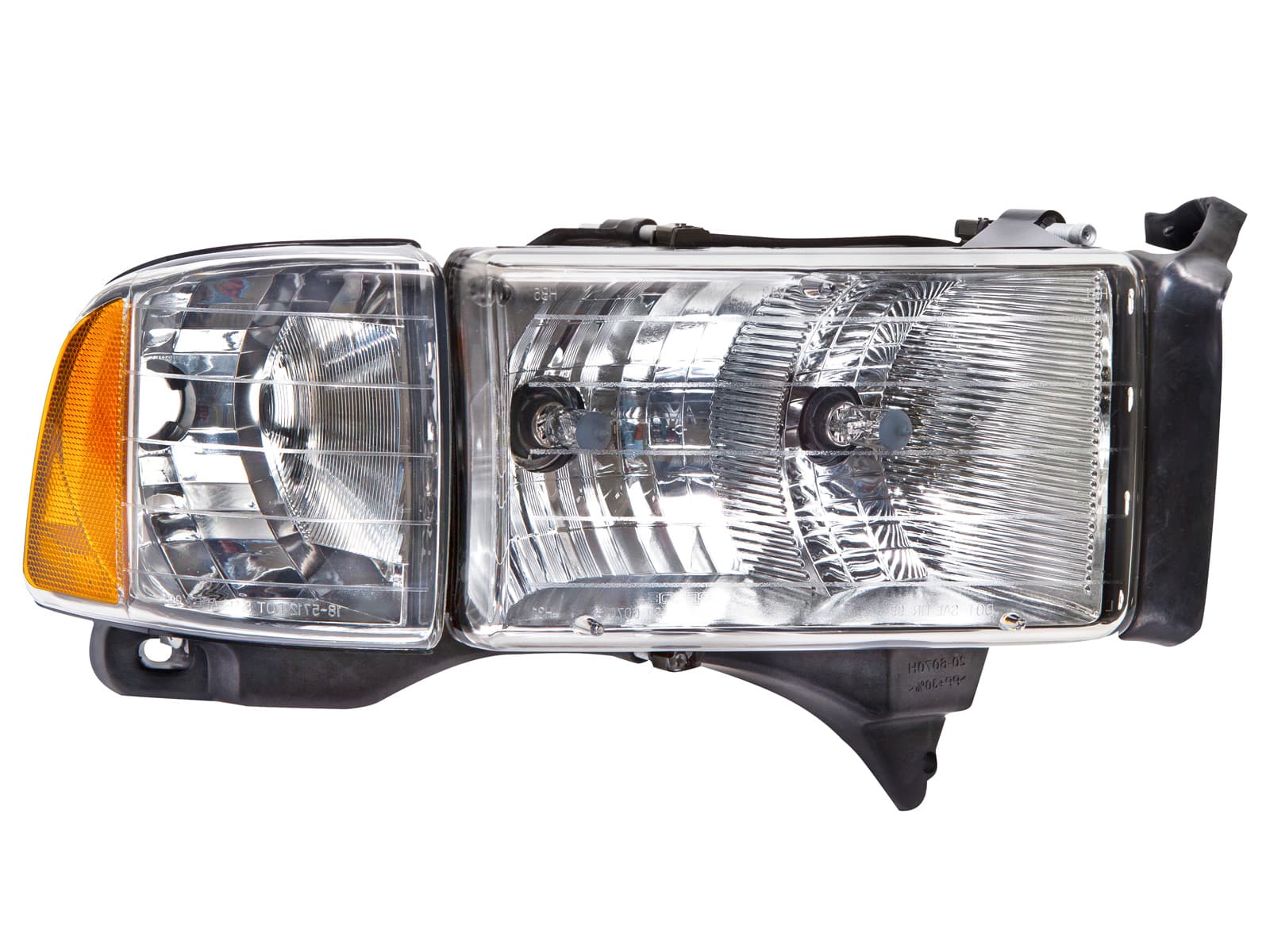 Headlight Fits Dodge Ram Sport Models 1500 2500 3500 Includes Right Passenger Side Halogen Headlamp And Corner Light