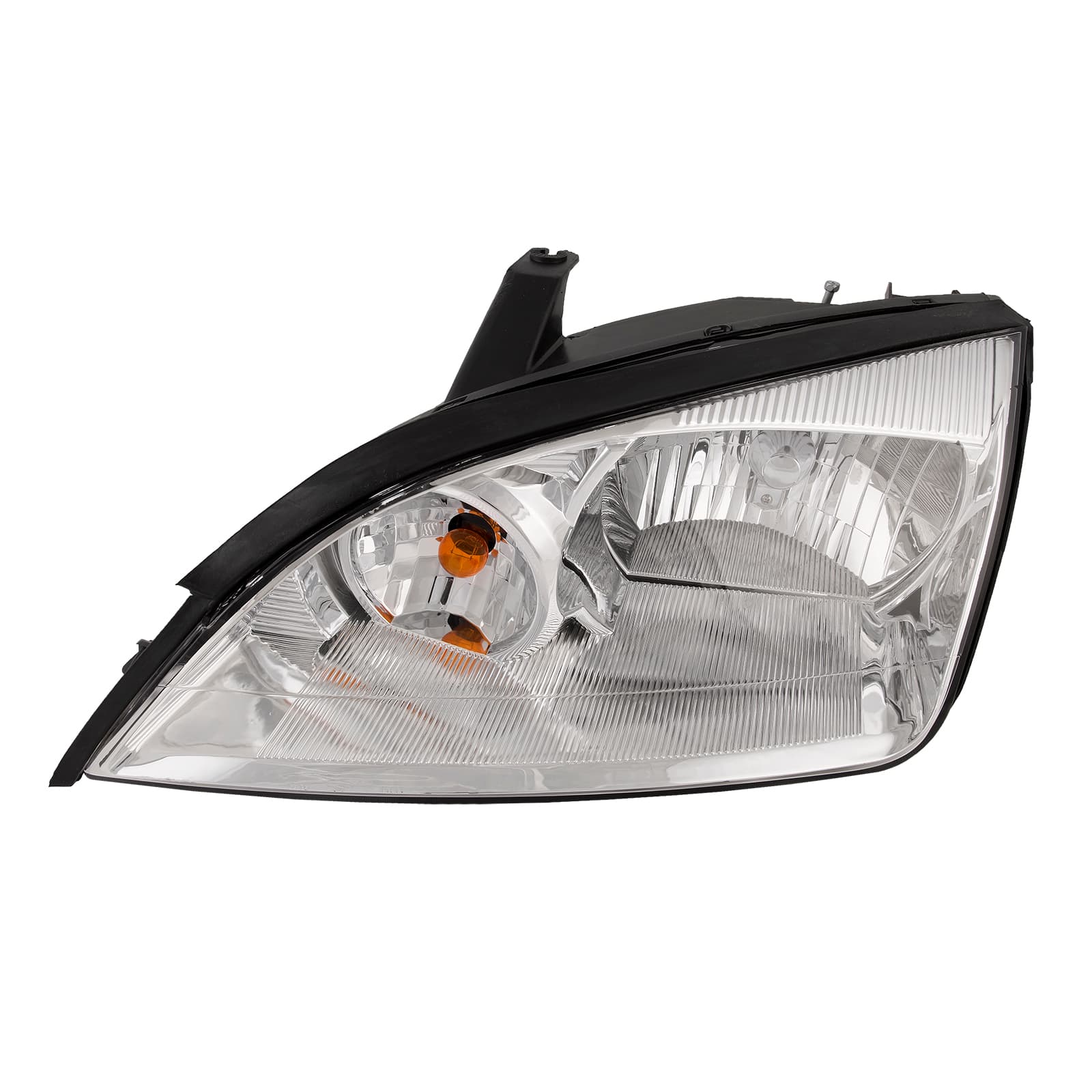 Headlight Fits Ford Focus 2005-2007 Chrome Housing Halogen Includes Left Driver Side Headlamp Assembly