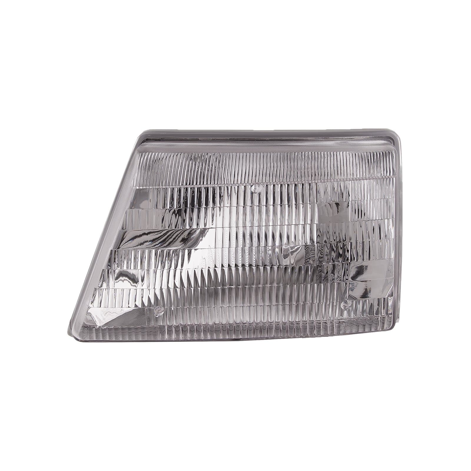 1998-2000 Ford Ranger Halogen Headlights Chrome Left Driver Side Assembly Fits 1998-2000 Ford Ranger