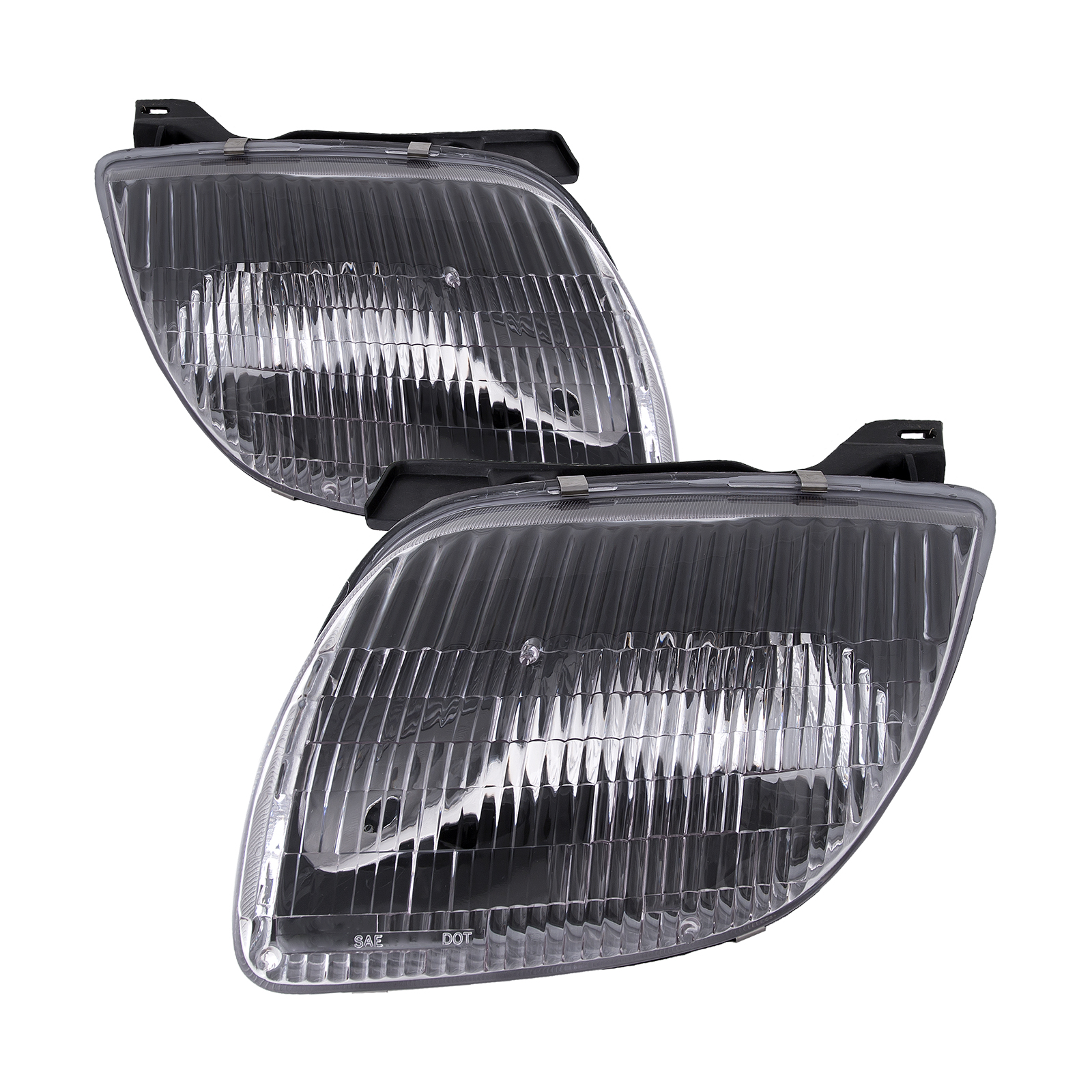 1995-2002 Pontiac Sunfire Halogen Headlights Set Left Right Assembly Fits 1995-2002 Pontiac Sunfire