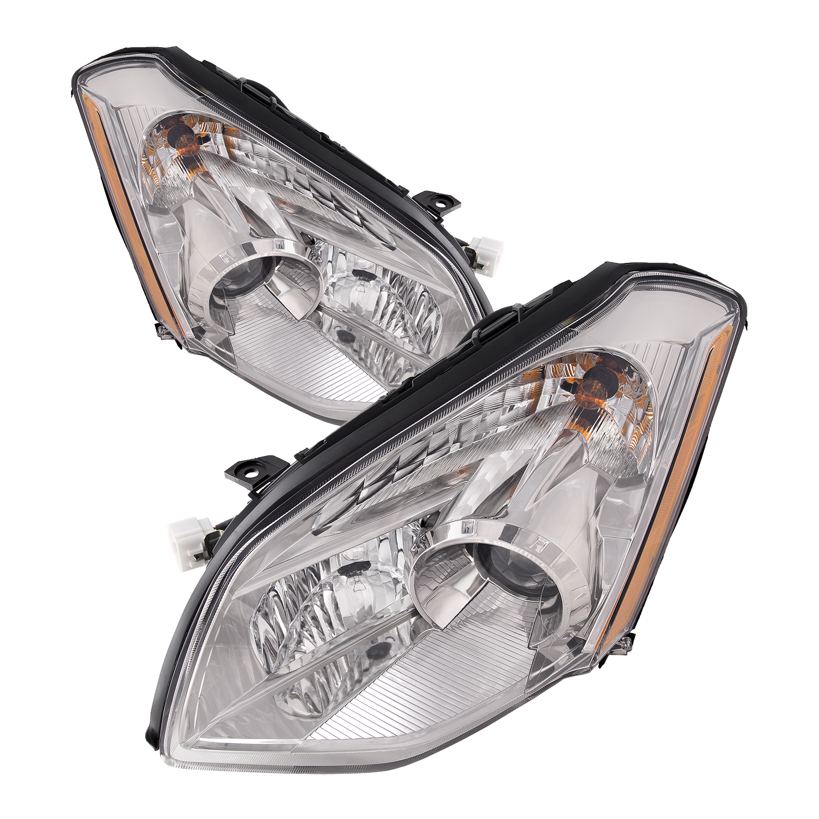 2007-2008 Nissan Maxima Halogen Headlights Left Right Headlamp Set