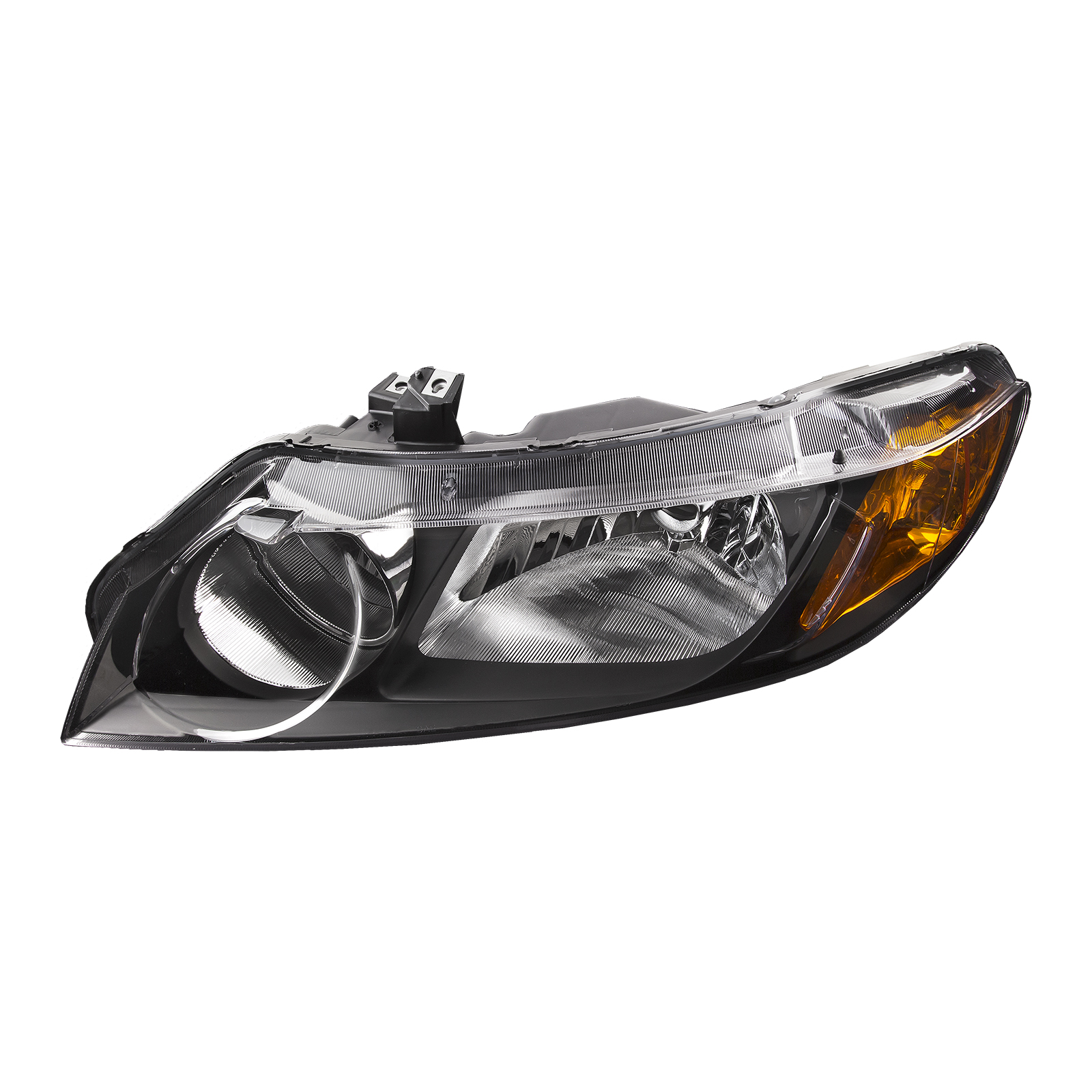 2006-2008 Honda Civic Headlights Halogen 4Dr Sedan Left Driver Fits 2006-2008 Honda Civic