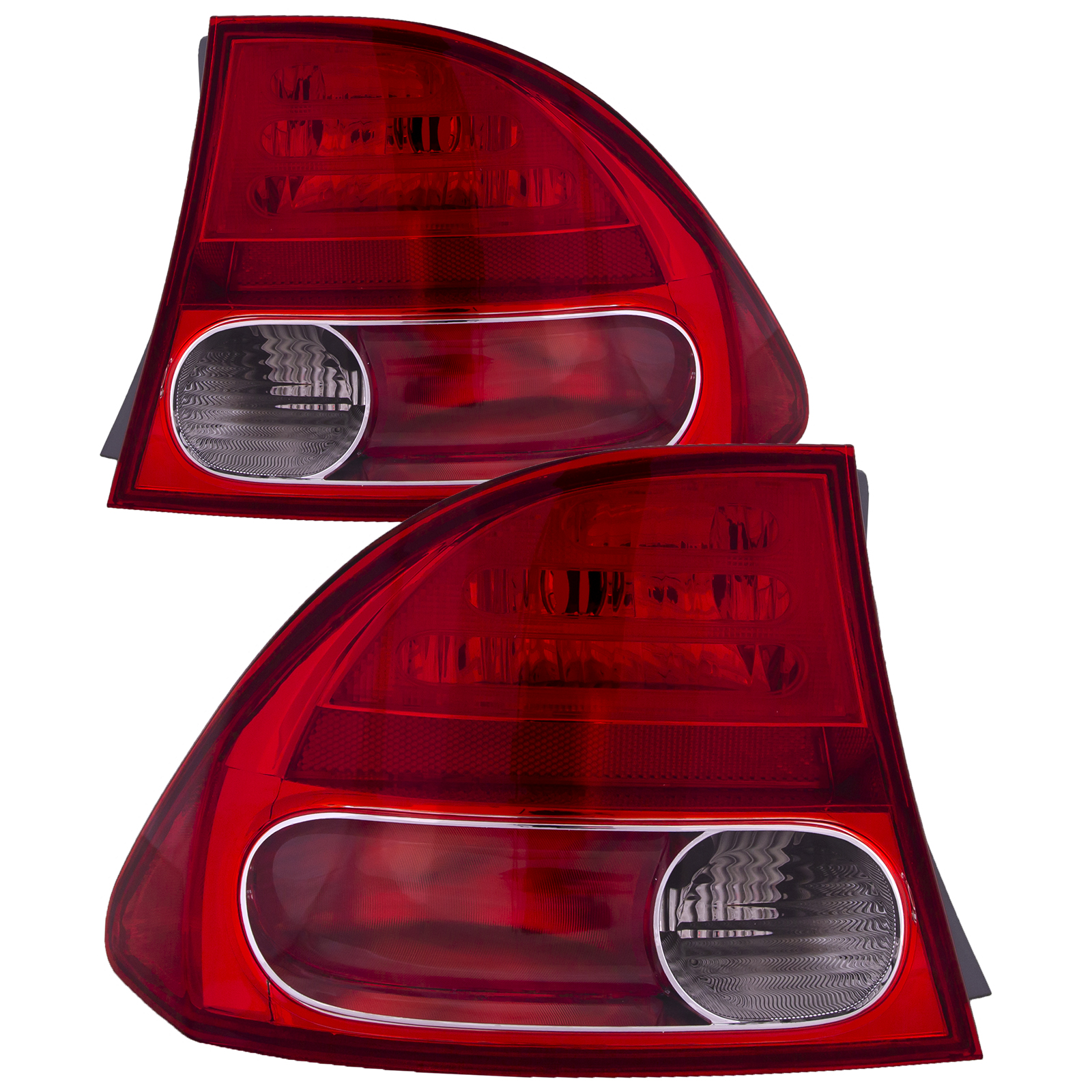 2006-2008 Honda Civic 06-08 Honda Civic Tail Lights Driver And Passenger Side Set