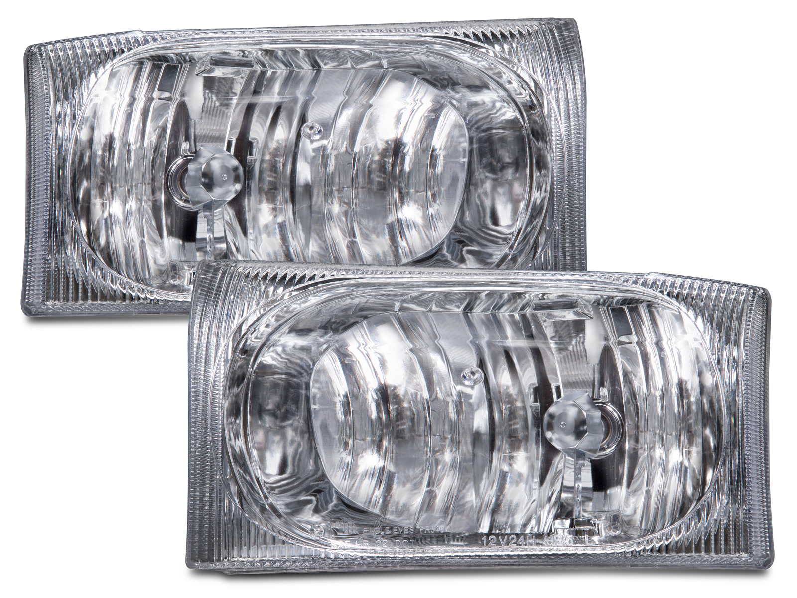 Fleetwood Discovery 2003-2006 Motorhome RV Left and Right Chrome Halogen Headlights Pair