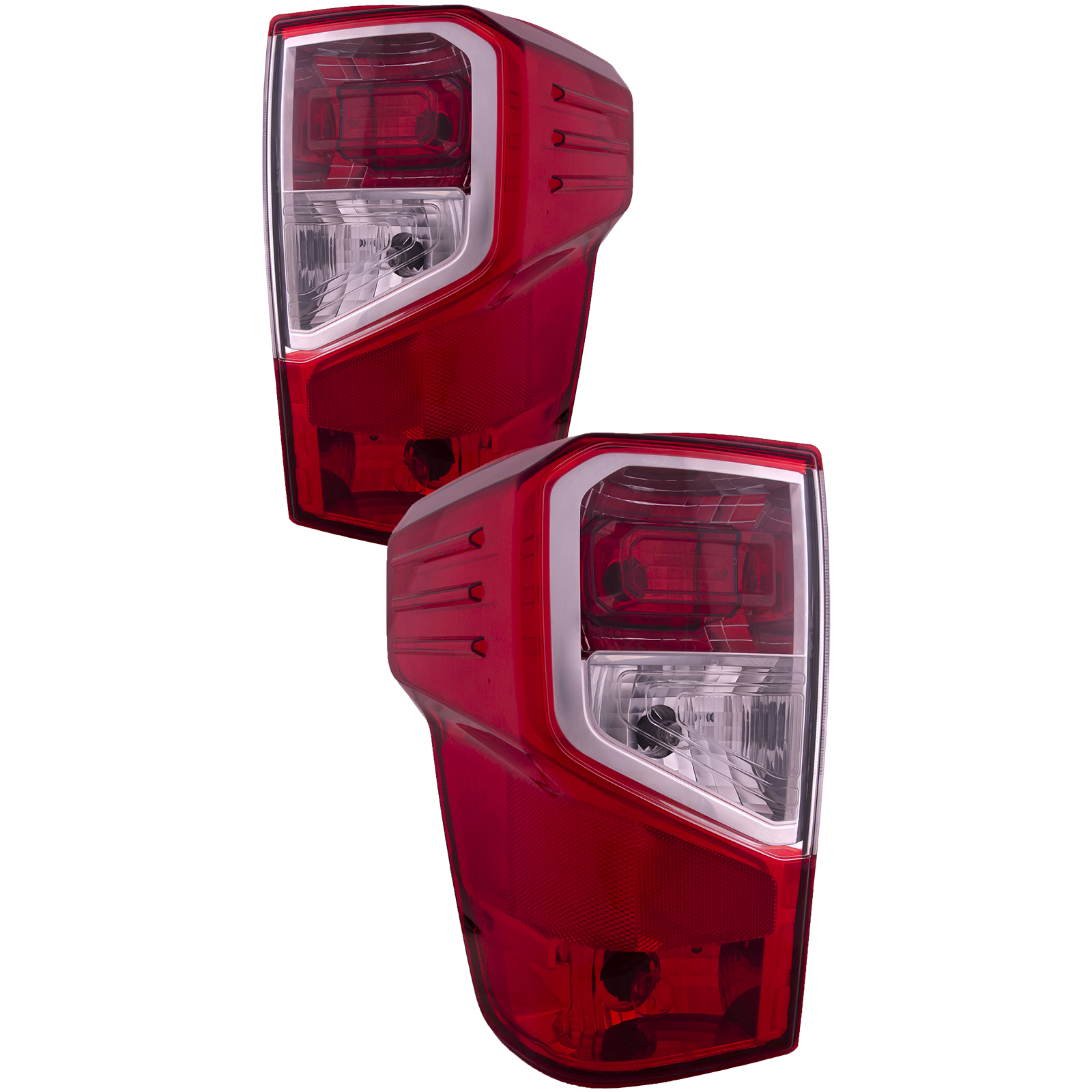 Tail Lights Fits Nissan Titan And Titan XD 17-23 Pair Halogen Tail Lamps