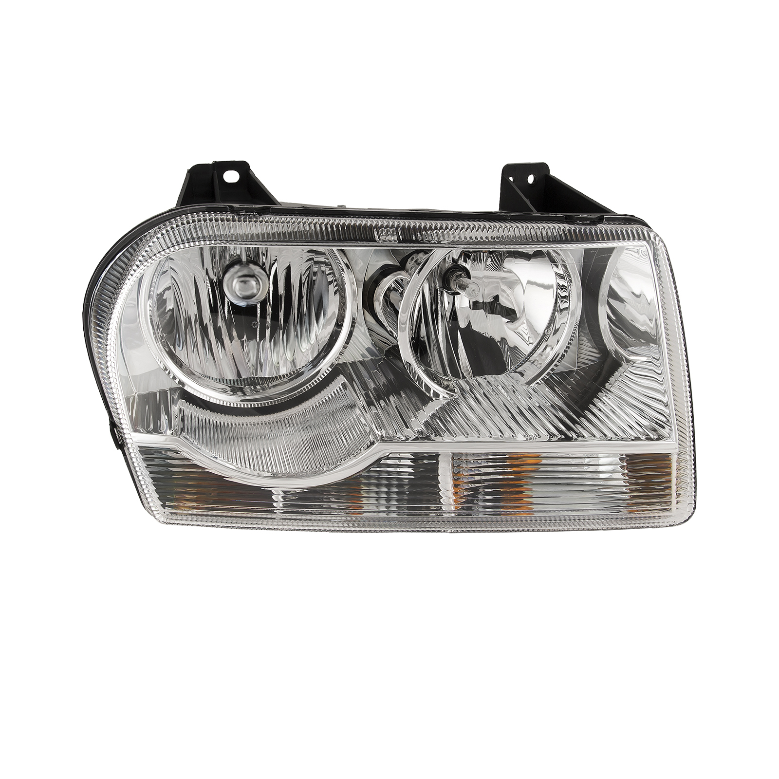 2005-2009 Chrysler 300 Headlight Fits 2005-2009 Chrysler 300 Chrome Housing Halogen Right Passenger Side Headlamp Assembly