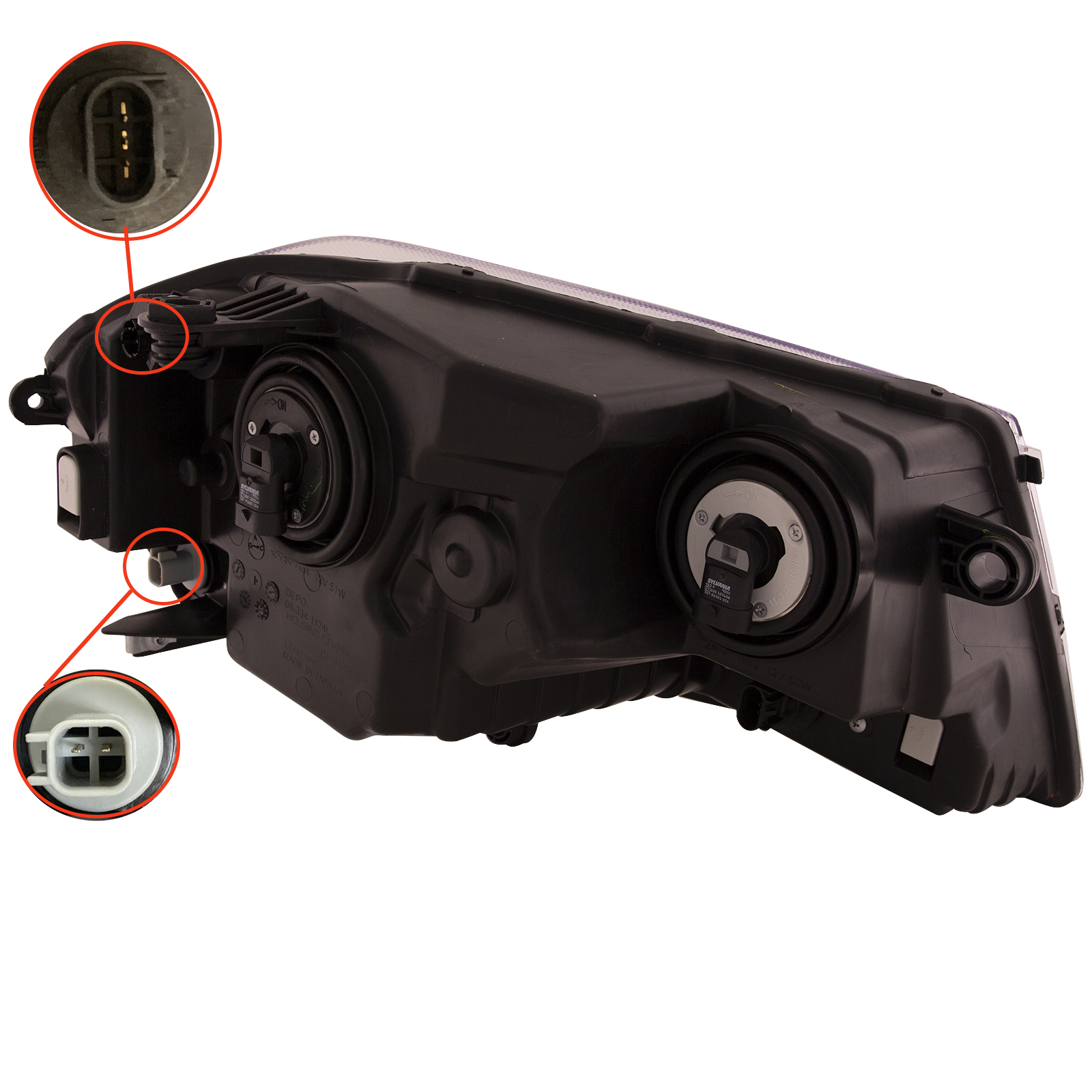 Headlight — DG AVNGR 08-14 SXT MDL/11-14 SE MDL HL ASY LH CAPA